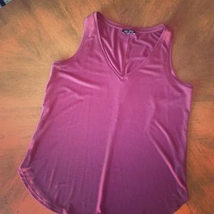 Size M Express Cabernet red tank